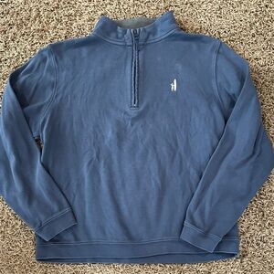 ❤️ Johnnie-O Blue Quarter-Zip Pullover
